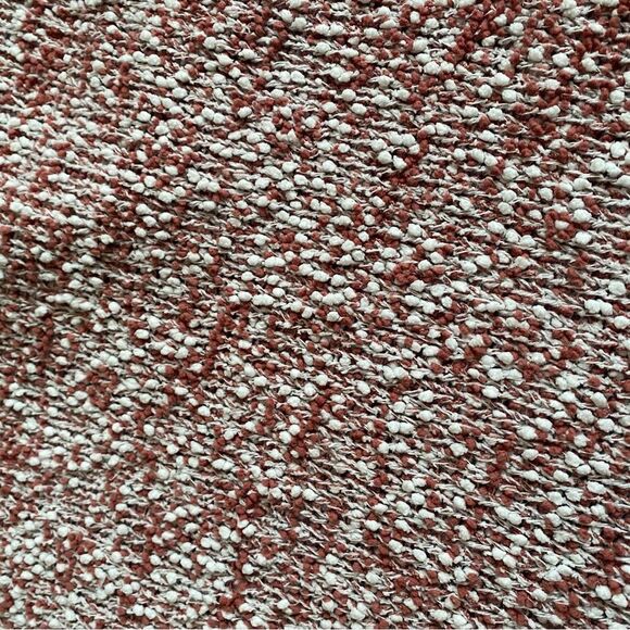 Boutique Knit Mock Neck Sweater in Terracotta and White - Picture 3 of 5